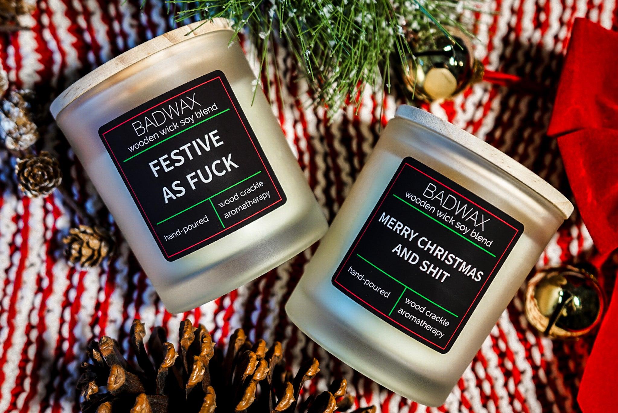 Balls Deep Into Christmas - Woodwick Candle – BADWAX®