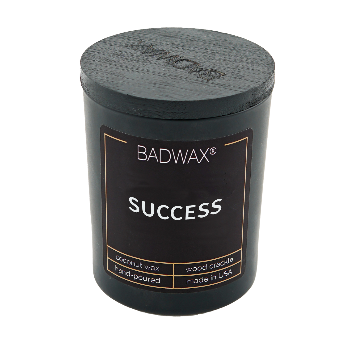 success candle with lid