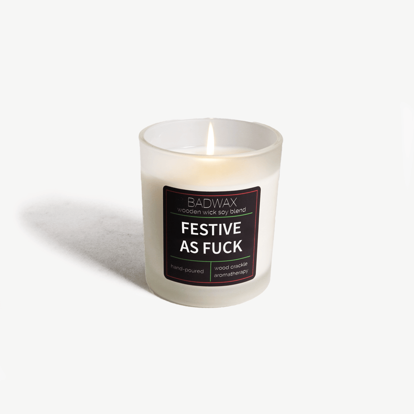Festive As Fuck® - funny Christmas candle - BADWAX