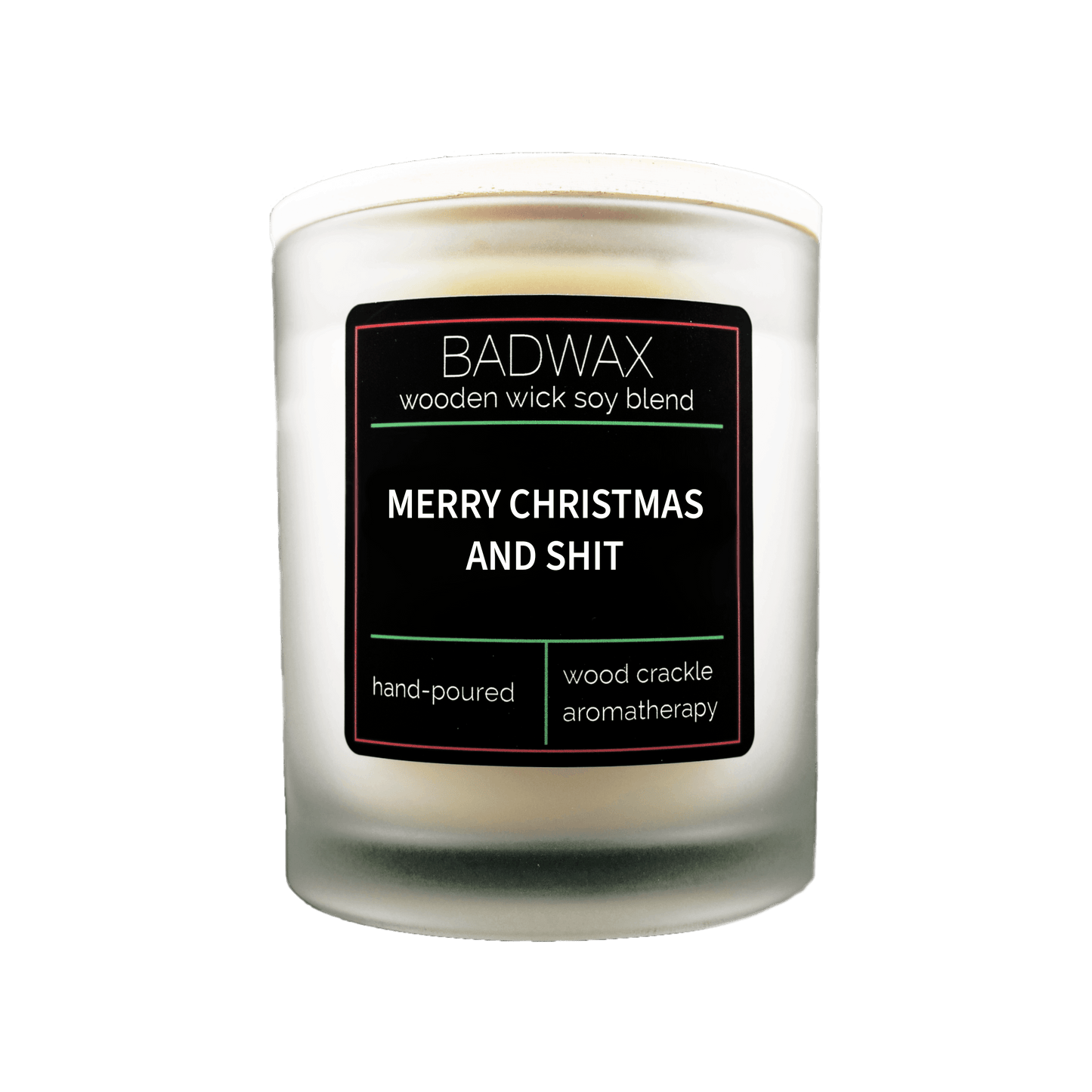 Merry Christmas And Shit - funny Christmas Candle - BADWAX