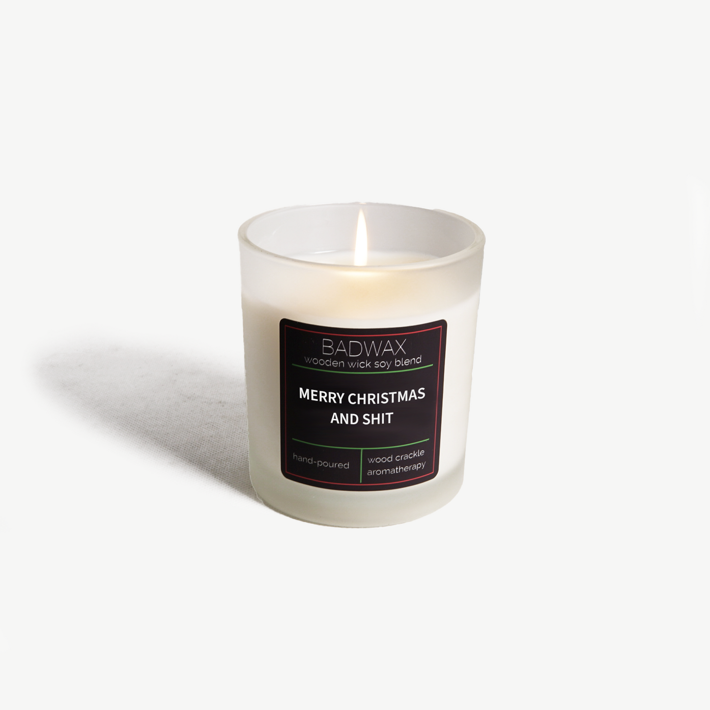 Merry Christmas And Shit - funny Christmas Candle - BADWAX