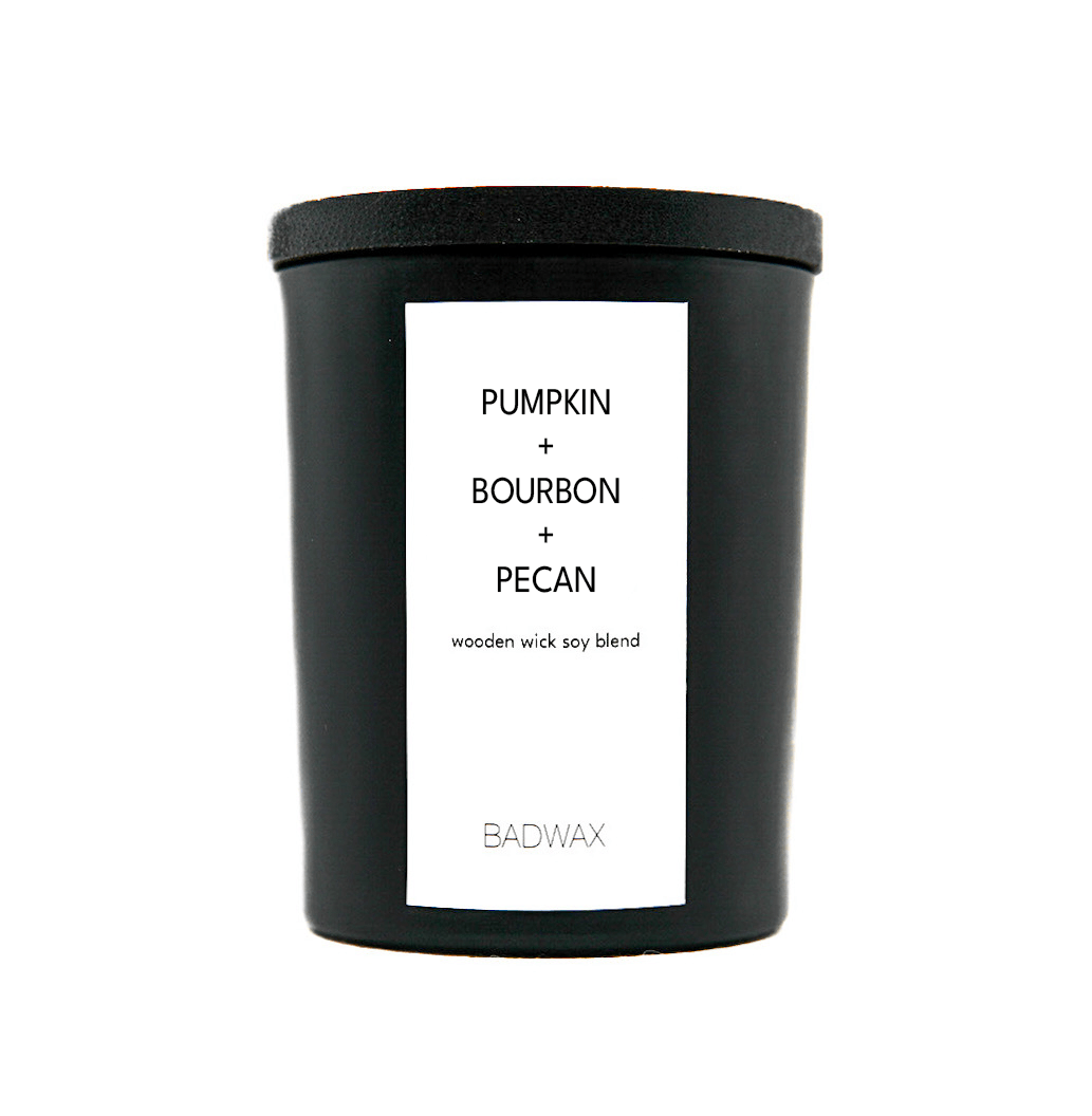 Pumpkin + Bourbon + Pecan | Woodwick Candle - BADWAX