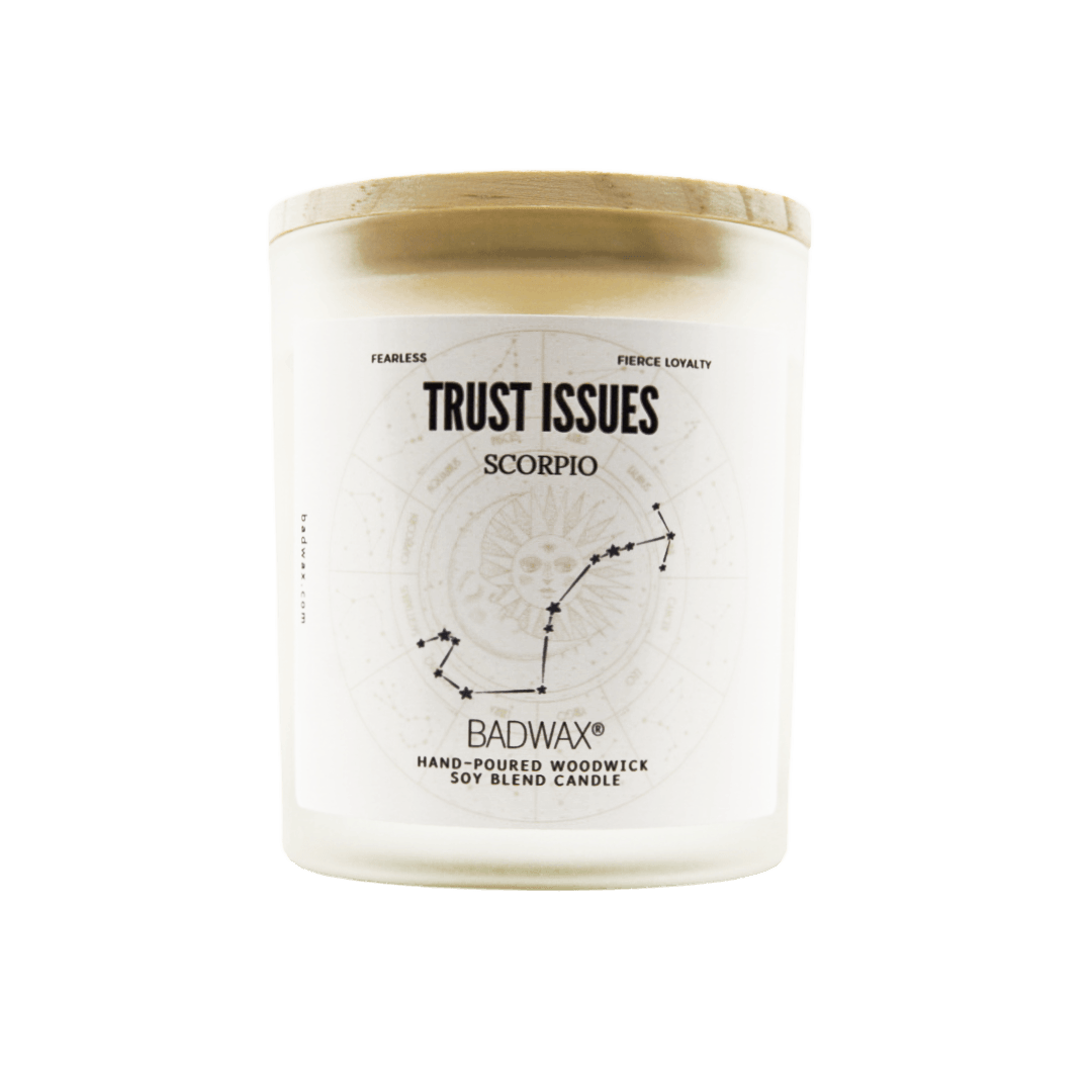 Scorpio Candle: Trust Issues Zodiac Constellation Birthday Candle