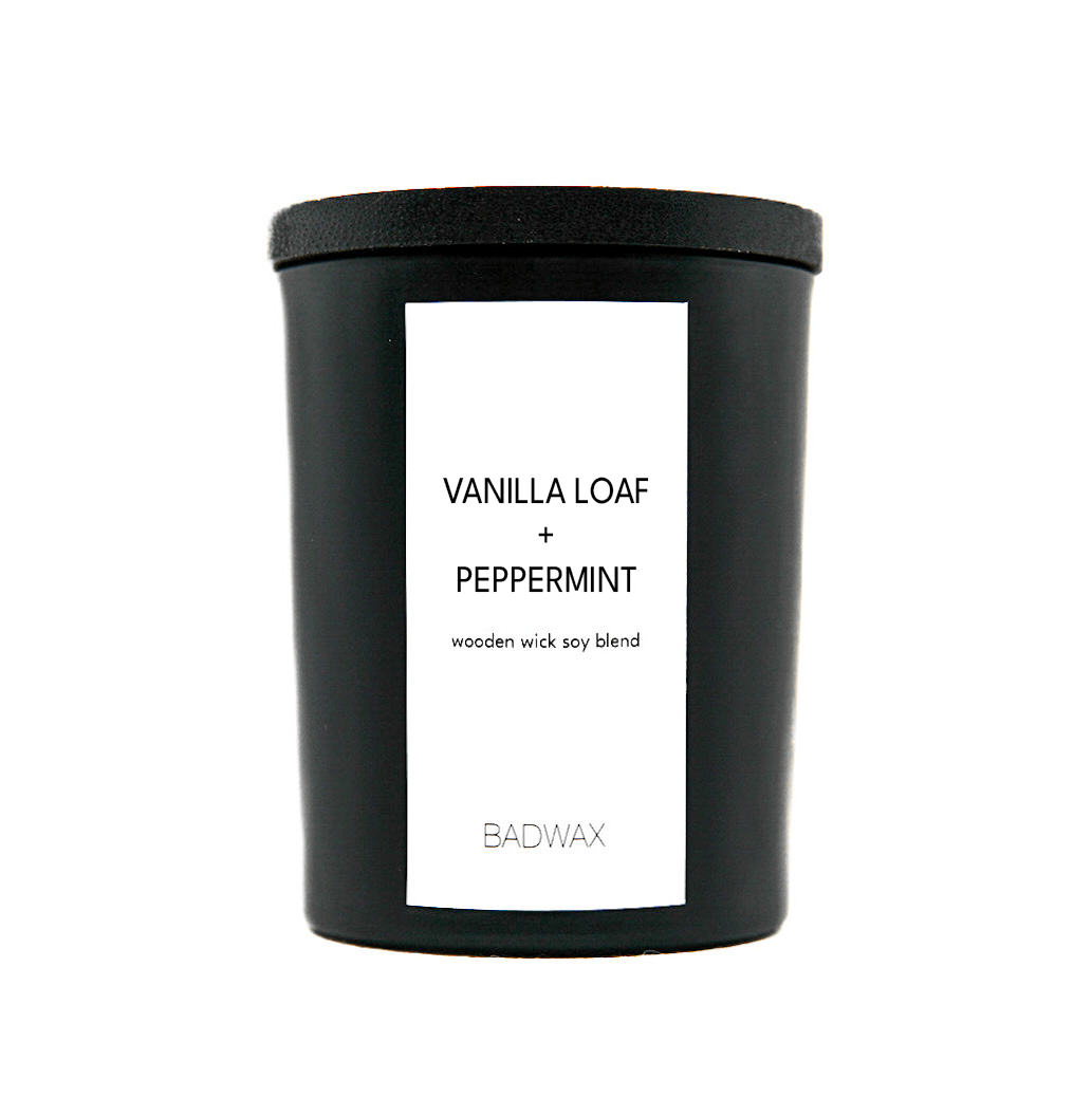 Vanilla Loaf + Peppermint | Woodwick Candle - BADWAX