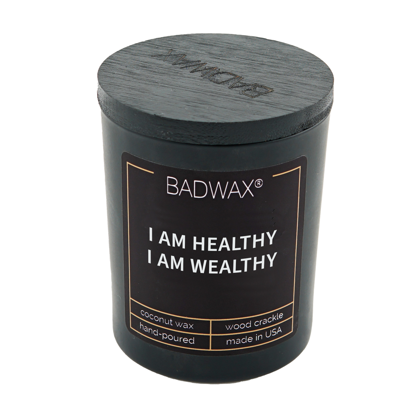 I Am Healthy I Am Wealthy - Manifestation Candle