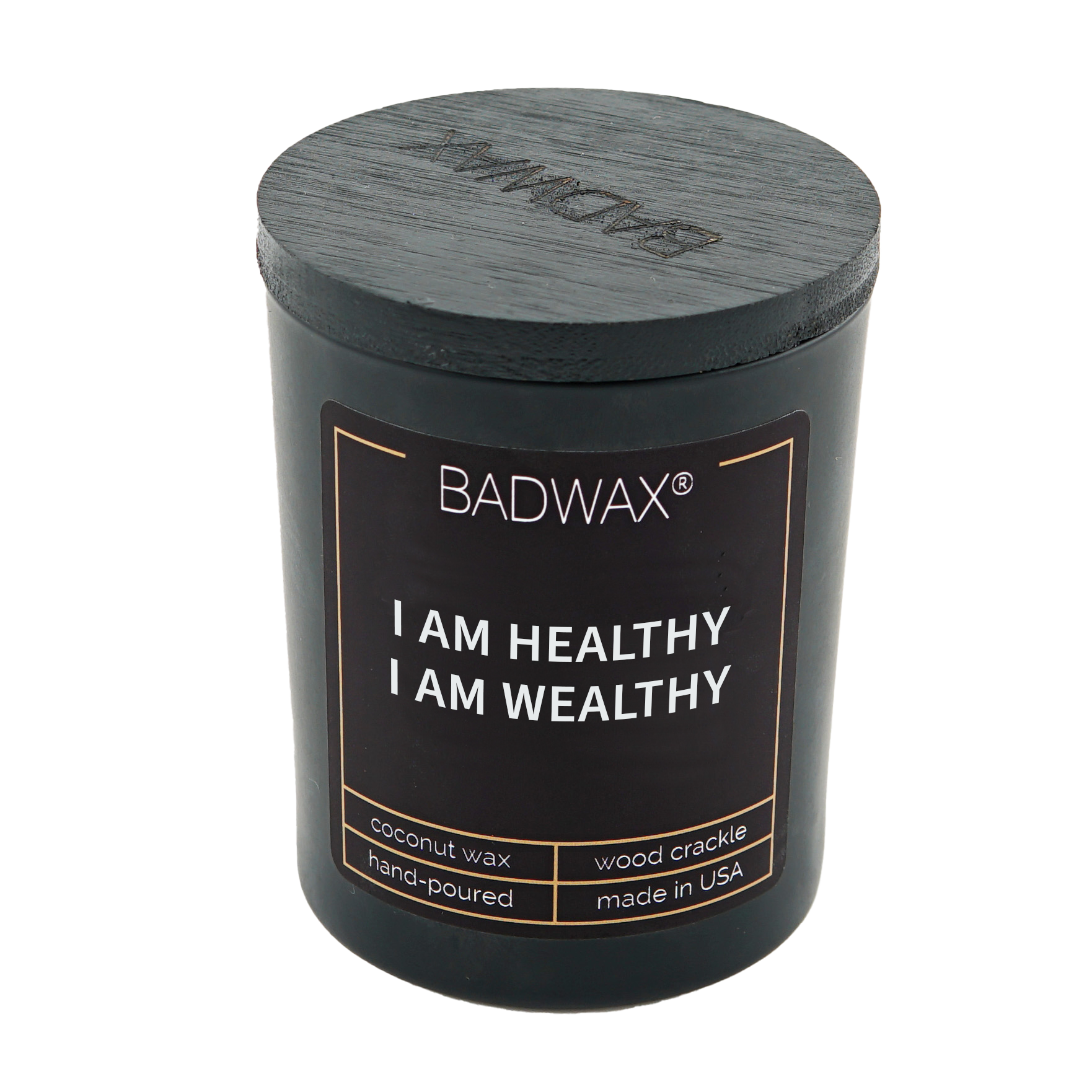 I Am Healthy I Am Wealthy - Manifestation Candle
