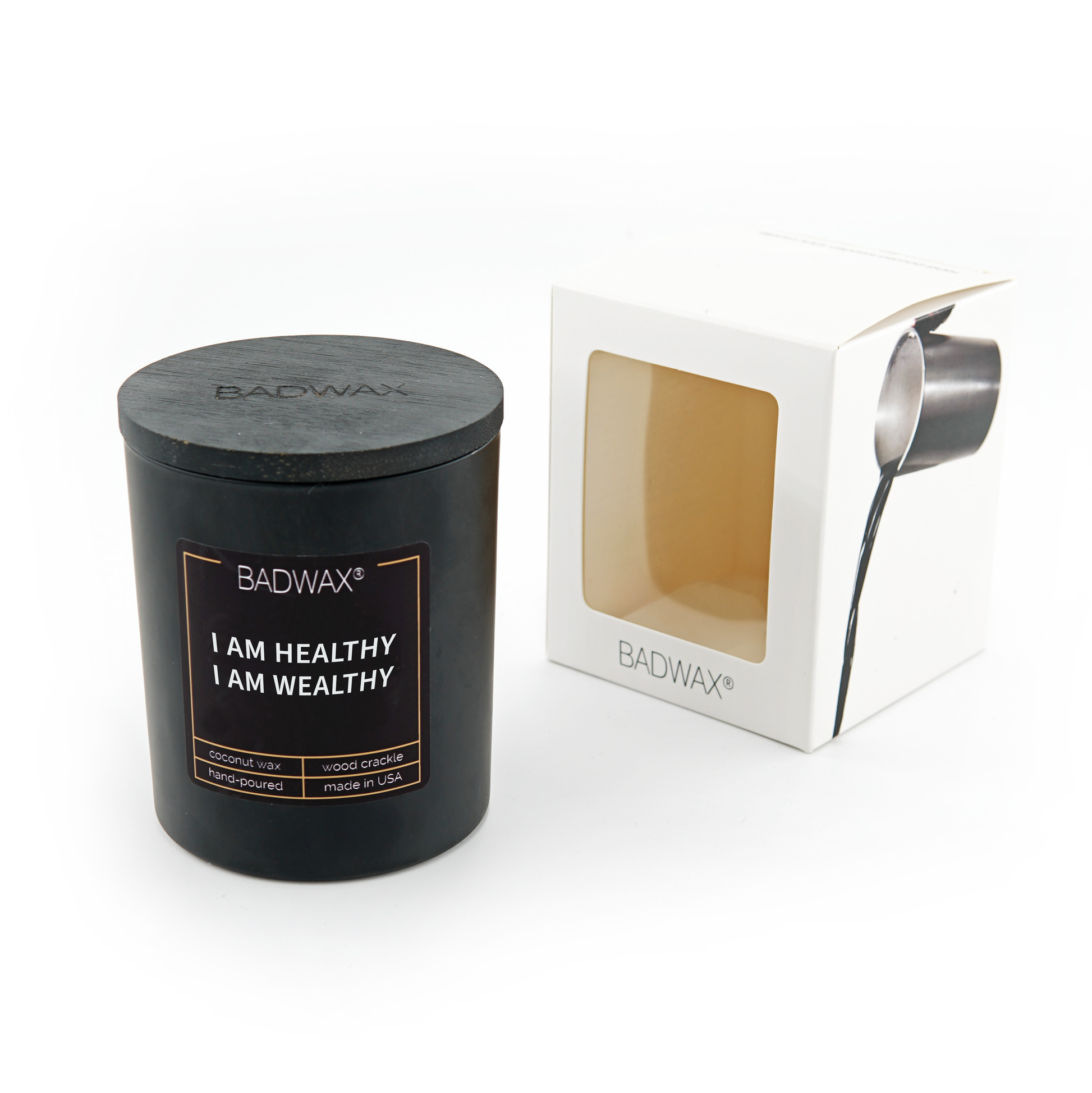 I Am Healthy I Am Wealthy - Manifestation Candle