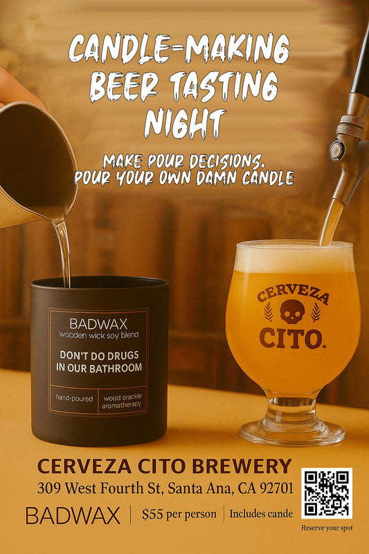 Halloween Candle Making Class – Orange County | BADWAX x Cerveza Cito Brewery (Santa Ana)