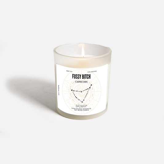 Capricorn Candle: Fussy Bitch Zodiac Constellation Birthday Candle