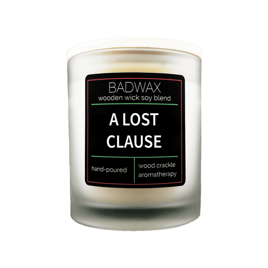 A Lost Clause - Woodwick Candle - BADWAX