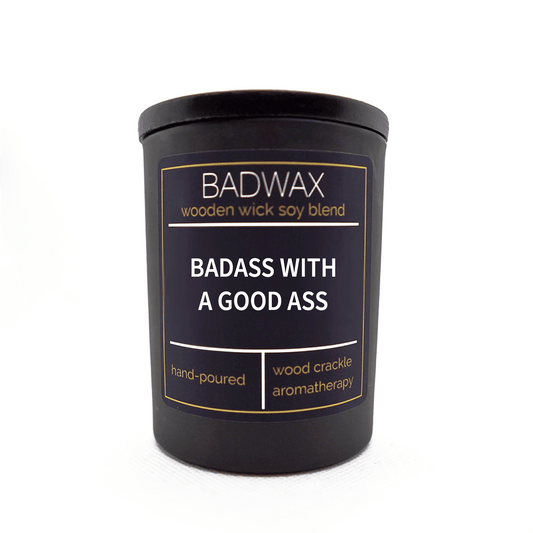 Badass With A Good Ass - Woodwick Candle - BADWAX
