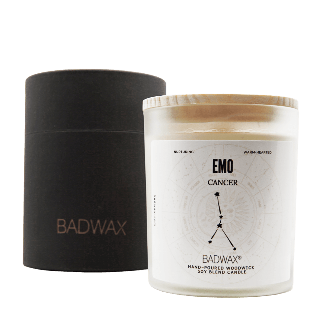 Cancer - Emo - Zodiac Constellation Birthday Candle - Woodwick Candle - BADWAX