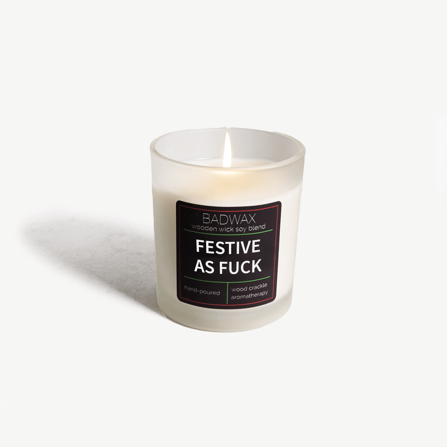 Festive As Fuck® - Woodwick Candle - BADWAX