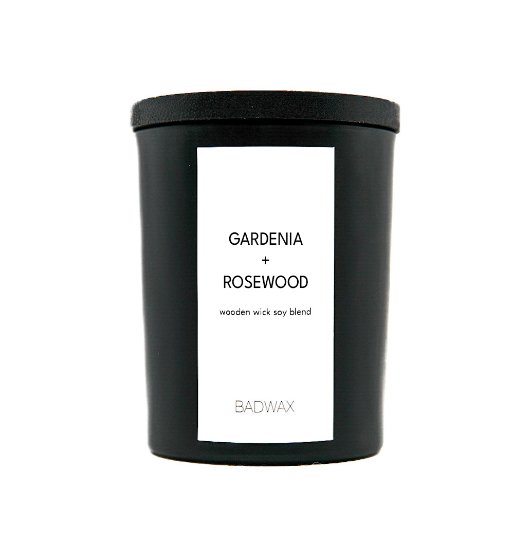 Gardenia + Rosewood | Woodwick Candle - BADWAX