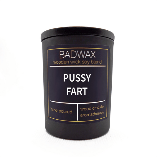 Pussy Fart - Woodwick Candle - BADWAX