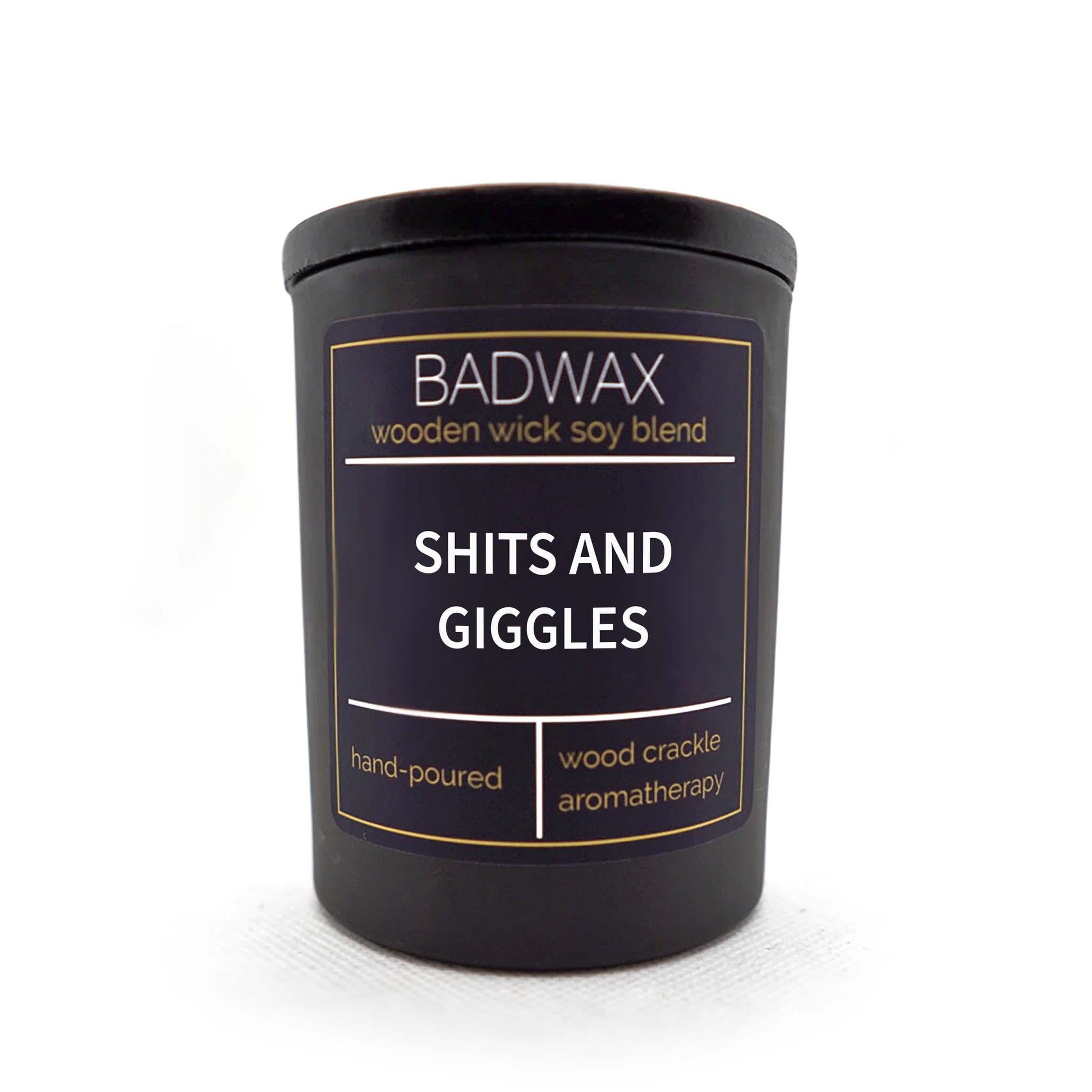 Shits And Giggles - Woodwick Candle - BADWAX